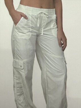 Size 8 Vanilla Star white Parachute Pants